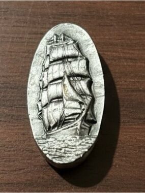 Vintage The Down Easter Ship Brooch W.R. Grace 1873–1889 Maritime Nautical Pin